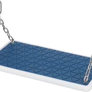 Blue Grid Swing Seat