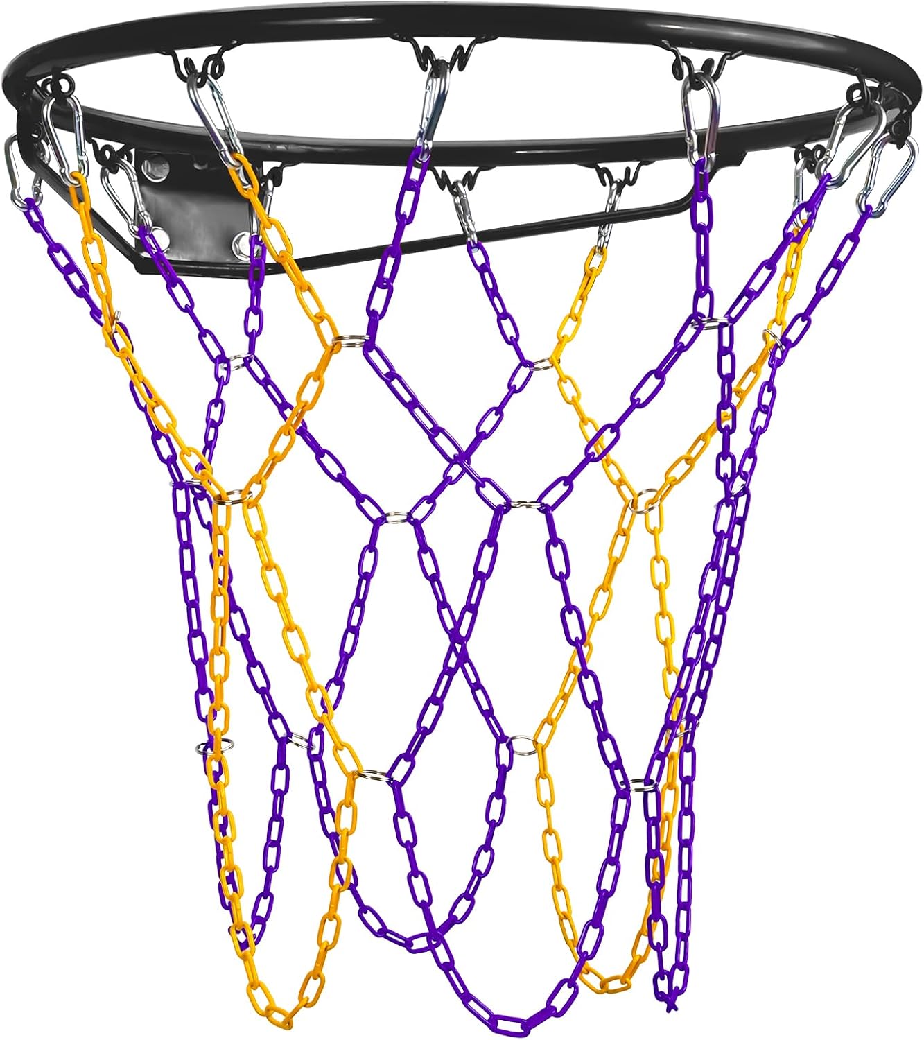 Purple-Yellow Basketball Net