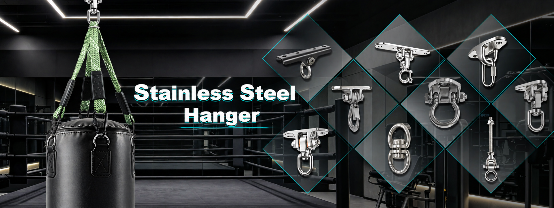 Heavy-Duty Stainless Steel Hangers for Gym & Training