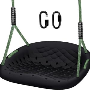 Dakzhou Heavy-Duty Tree Swing Seat for Kids & Adults | Outdoor Height-Adjustable Backyard & Garden Swing (550 lbs)