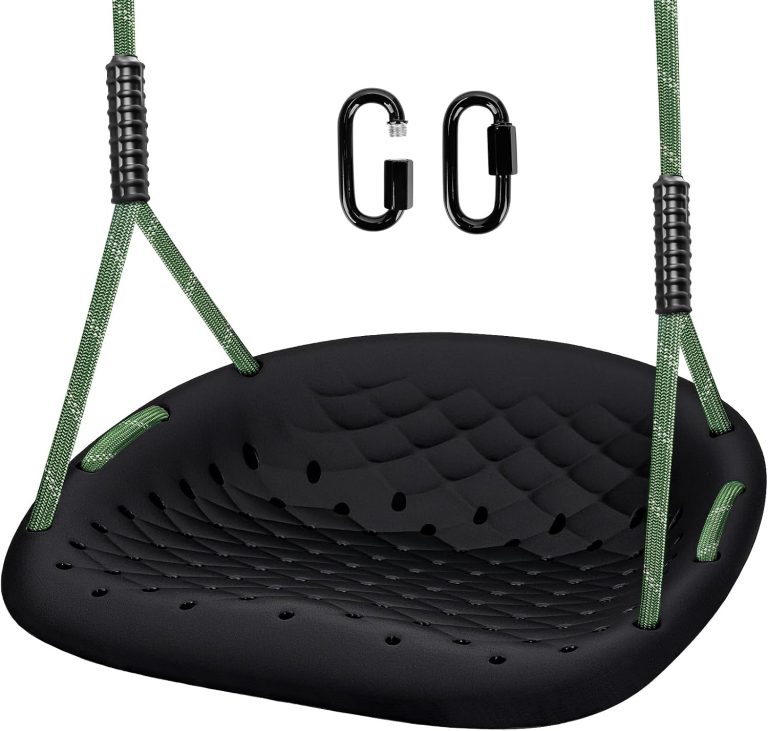 Dakzhou Heavy-Duty Tree Swing Seat for Kids & Adults | Outdoor Height-Adjustable Backyard & Garden Swing (550 lbs)