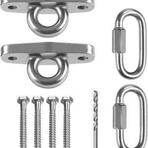 Dakzhou Heavy-Duty Swing Hanger – 2000 lbs Capacity Stainless Steel Mount for Wood & Concrete