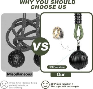 Non-Slip Pull-Up Grip Balls - Forearm & Hand Strength Trainer for Dead Hangs & Home Gym - Black thumbnail