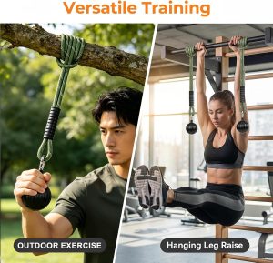 Non-Slip Pull-Up Grip Balls - Forearm & Hand Strength Trainer for Dead Hangs & Home Gym - Black thumbnail