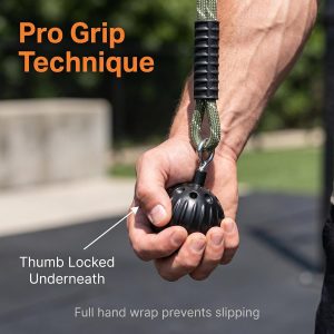 Non-Slip Pull-Up Grip Balls - Forearm & Hand Strength Trainer for Dead Hangs & Home Gym - Black thumbnail